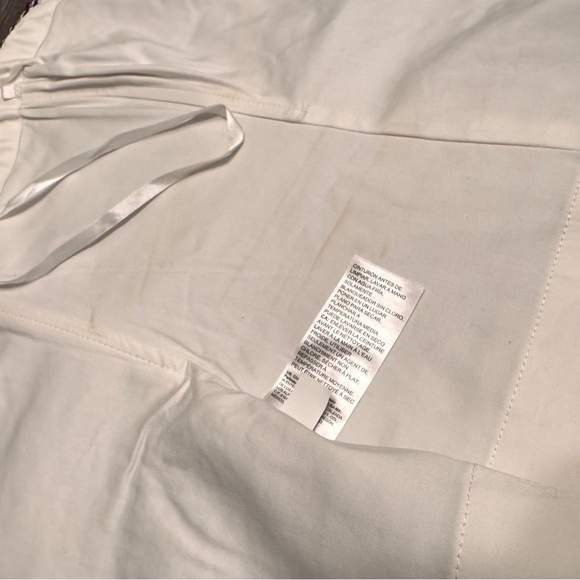 White House Black Market Black White Knit Tassel Fringe Strapless Corset Bustier - Picture 6 of 16